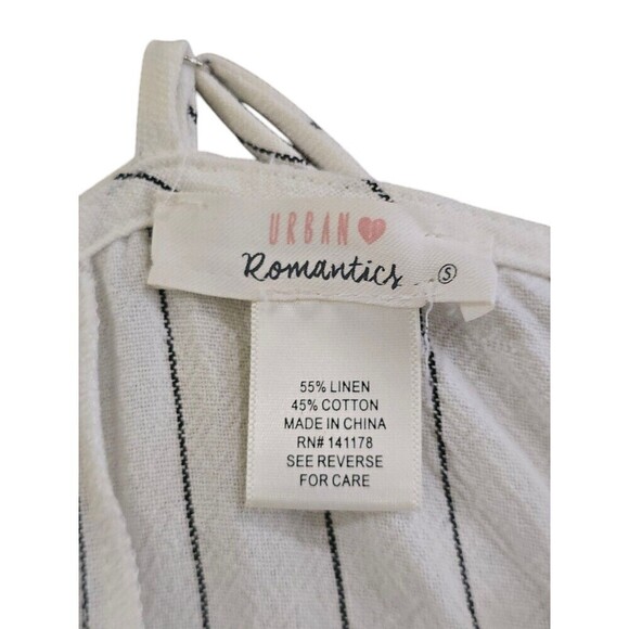 URBAN Romantics White Striped Midi Dress - Picture 8 of 11